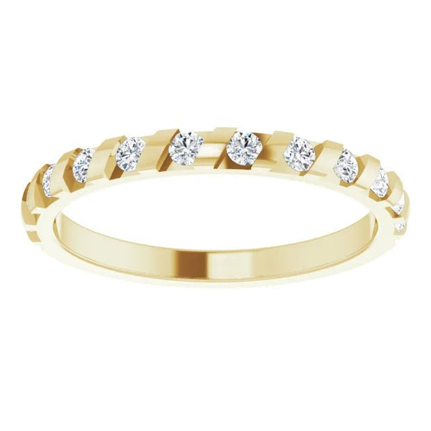 14K Yellow 1.8 mm Round Anniversary Band Mounting - Robson's Jewelers