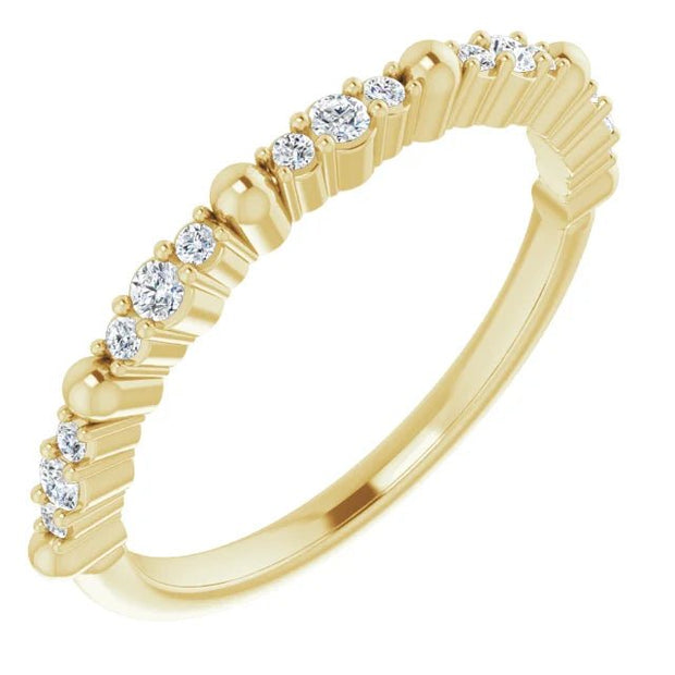 14K Yellow 1/6 CTW Natural Diamond Anniversary Band - Robson's Jewelers