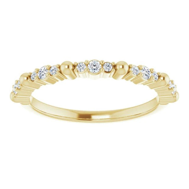 14K Yellow 1/6 CTW Natural Diamond Anniversary Band - Robson's Jewelers