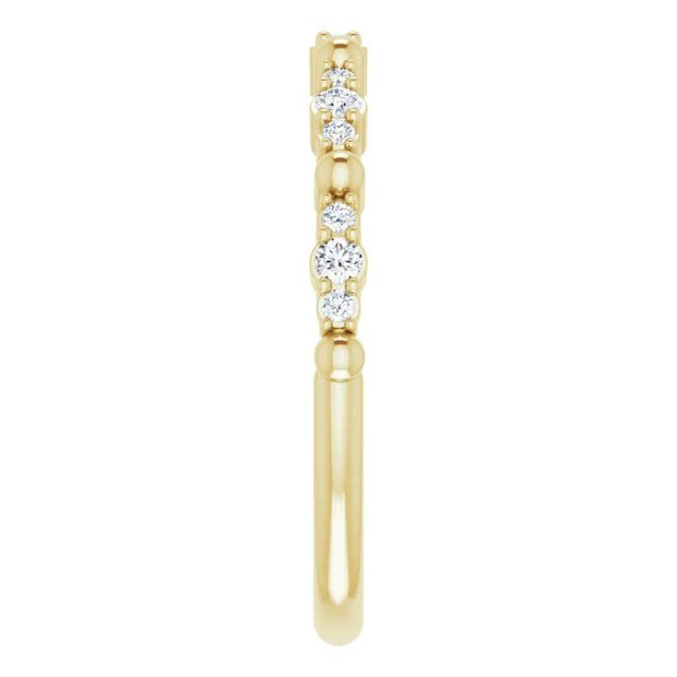 14K Yellow 1/6 CTW Natural Diamond Anniversary Band - Robson's Jewelers