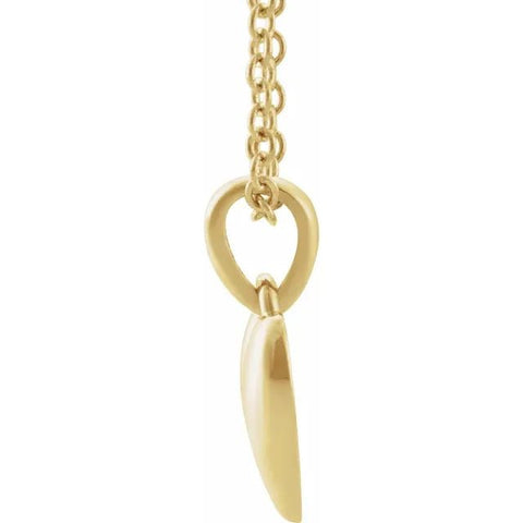 14K Yellow Youth Heart 15" Necklace - Robson's Jewelers