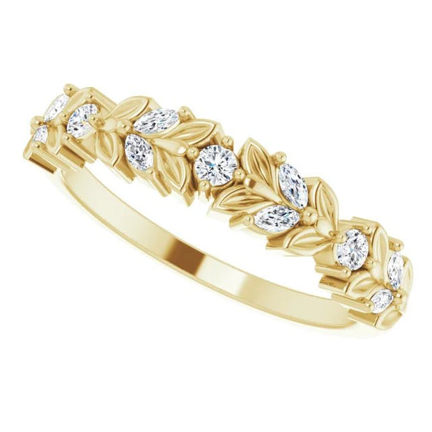 14K Yellow 1/4 CTW Natural Diamond Anniversary Band - Robson's Jewelers