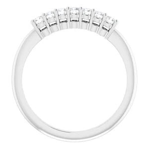 14K White 1/5 CTW Natural Diamond Seven-Stone Anniversary Band - Robson's Jewelers