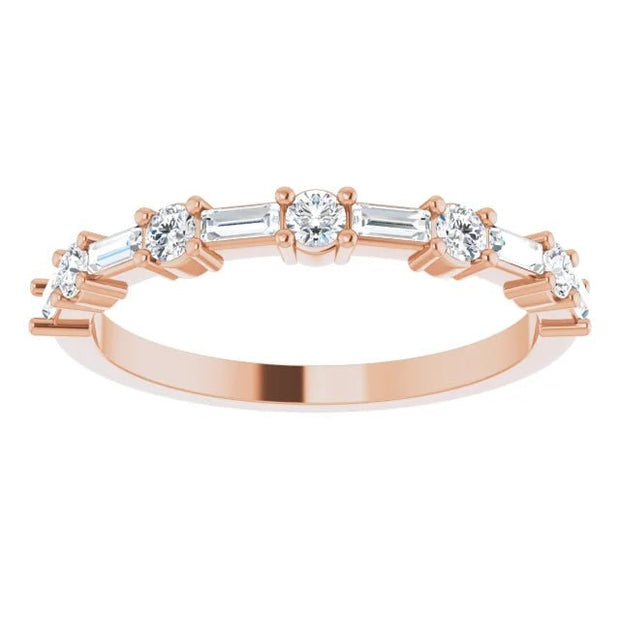 14K Rose 3/8 CTW Natural Diamond Anniversary Band - Robson's Jewelers