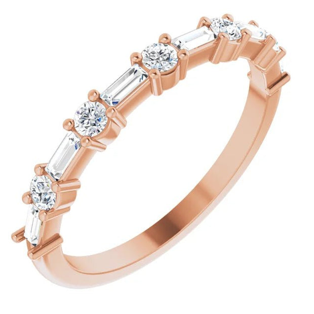 14K Rose 3/8 CTW Natural Diamond Anniversary Band - Robson's Jewelers