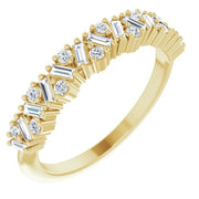 14K Yellow 3/8 CTW Natural Diamond Scattered Anniversary Band - Robson's Jewelers