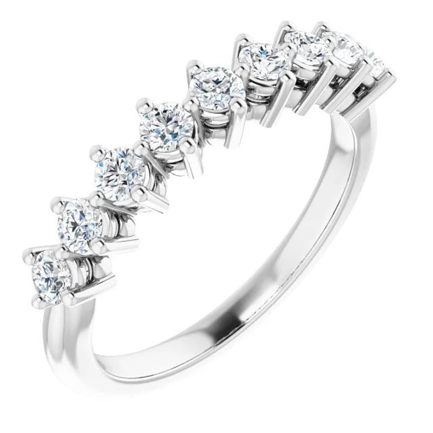 14K White 2.5 mm Round Anniversary Band Mounting - Robson's Jewelers