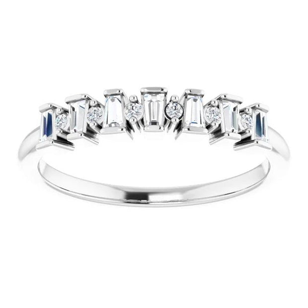 14K White 1/4 CTW Natural Diamond Anniversary Band - Robson's Jewelers