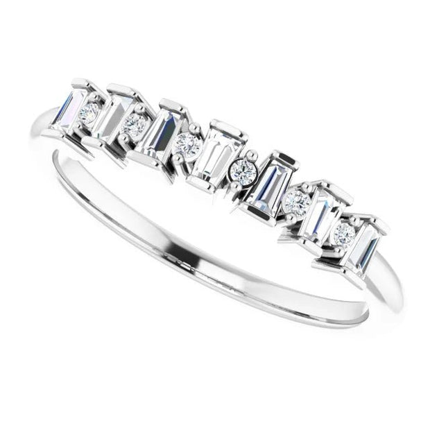 14K White 1/4 CTW Natural Diamond Anniversary Band - Robson's Jewelers