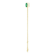 14K Yellow 6 mm Lab-Grown Emerald 6 1/2-7 1/2" Bracelet - Robson's Jewelers