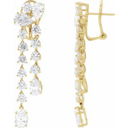 14K Yellow 9 1/2 CTW Lab-Grown Diamond Dangle Earrings - Robson's Jewelers