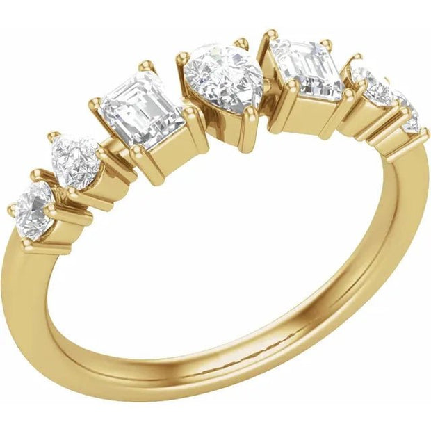 14K Yellow 9/10 CTW Lab-Grown Diamond Anniversary Band - Robson's Jewelers