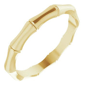 14K Yellow 2.8 mm Bamboo Band Size 8 - Robson's Jewelers
