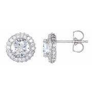 14K White 1 1/3 CTW Natural Diamond Earrings - Robson's Jewelers