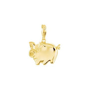14K Yellow Pig Charm - Robson's Jewelers