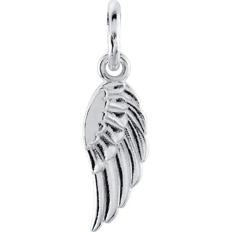 Sterling Silver Posh Mommy® Angel Wing Charm - Robson's Jewelers