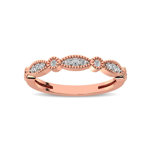 14K Rose Gold 1/5 Ctw Diamond Band - Robson's Jewelers