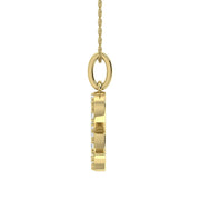 Diamond 1/8 Ct.Tw. Letter R Pendant in 10K Yellow Gold - Robson's Jewelers
