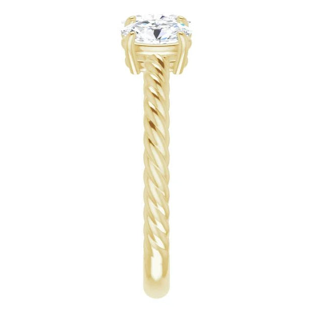 14K Yellow 3 CTW Lab-Grown Diamond Three-Stone Ring - Robson's Jewelers