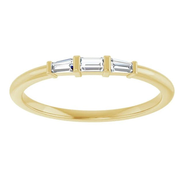 14K Yellow 1/6 CTW Natural Diamond Stackable Ring - Robson's Jewelers