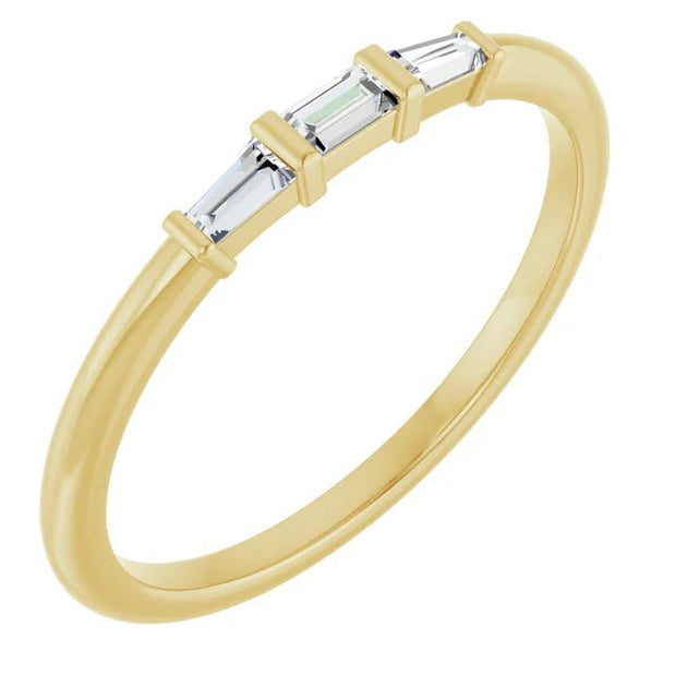 14K Yellow 1/6 CTW Natural Diamond Stackable Ring - Robson's Jewelers