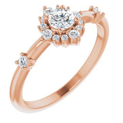 14K Rose 3/8 CTW Natural Diamond Ring - Robson's Jewelers