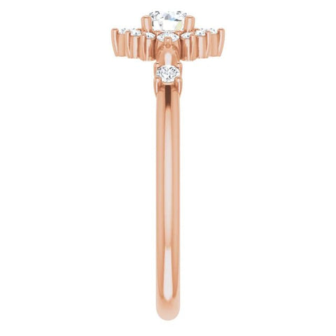 14K Rose 3/8 CTW Natural Diamond Ring - Robson's Jewelers