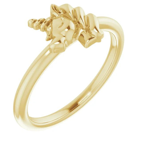 14K Yellow Youth Unicorn Ring - Robson's Jewelers