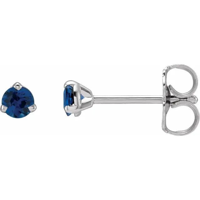 Burmese Blue Sapphire Stud Earrings 18k | Gem Gardener