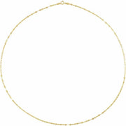 14K Yellow 1.9 mm Keyhole 18" Chain - Robson's Jewelers