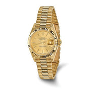 Pre-owned Independently Certified Rolex 18ky Lady Datejust President Watch - Robson's Jewelers