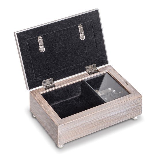 Jeweled Woodgrain Resin BE HAPPY... Music Box - Robson's Jewelers