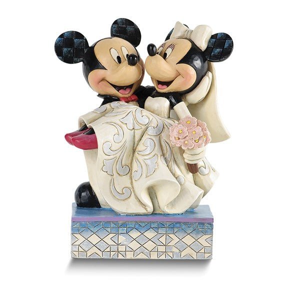 Disney Traditions CONGRATULATIONS Mickey and Minnie Wedding Figurine - Robson's Jewelers