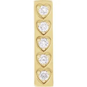 14K Yellow 1/5 CTW Natural Diamond Pendant - Robson's Jewelers