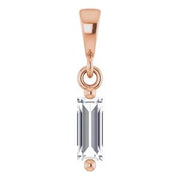 14K Rose 1/6 CTW Natural Diamond Solitaire Pendant - Robson's Jewelers