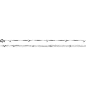 14K White 4 CTW Lab-Grown Diamond 16" Necklace - Robson's Jewelers