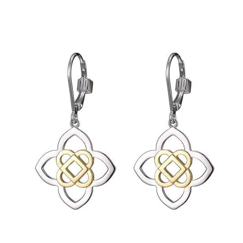 Rhodium Plated Gold Earrings #2LB - Robson's Jewelers