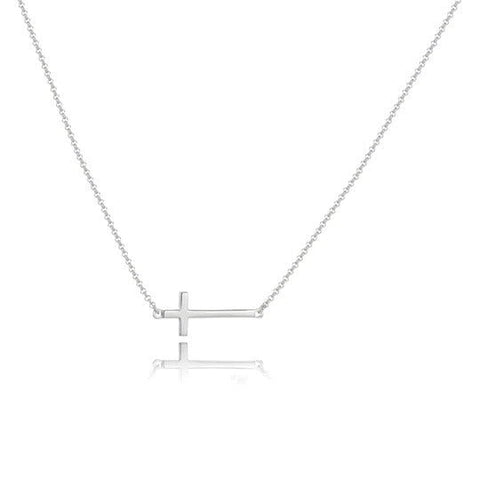 (SL) Stamping-ss Rhod Pltd Necklace - Robson's Jewelers